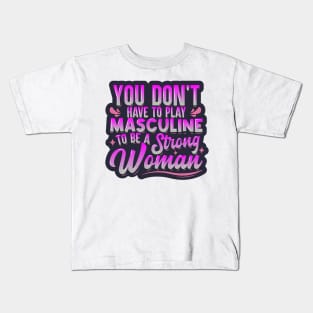 A Strong Woman Kids T-Shirt